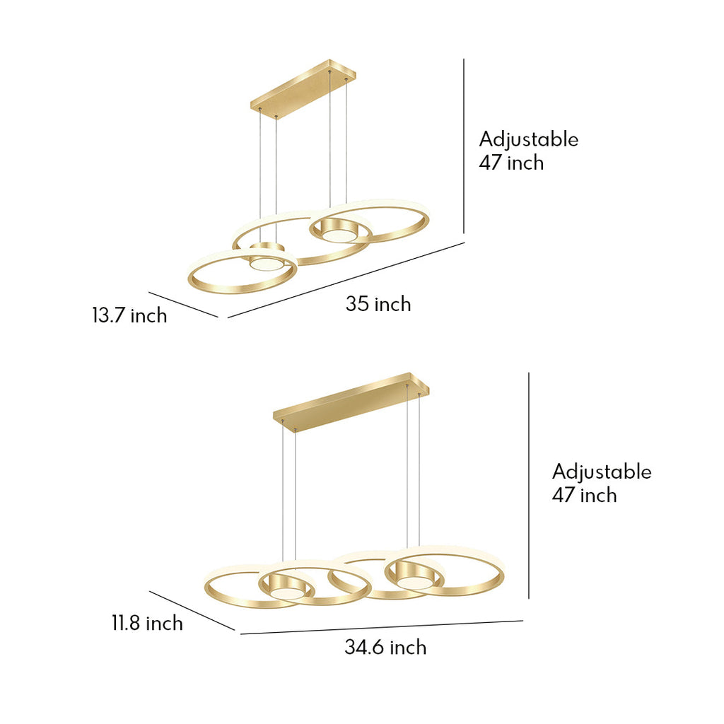 BRAMBLETON GOLDEN AURORA CEILING LANTERN