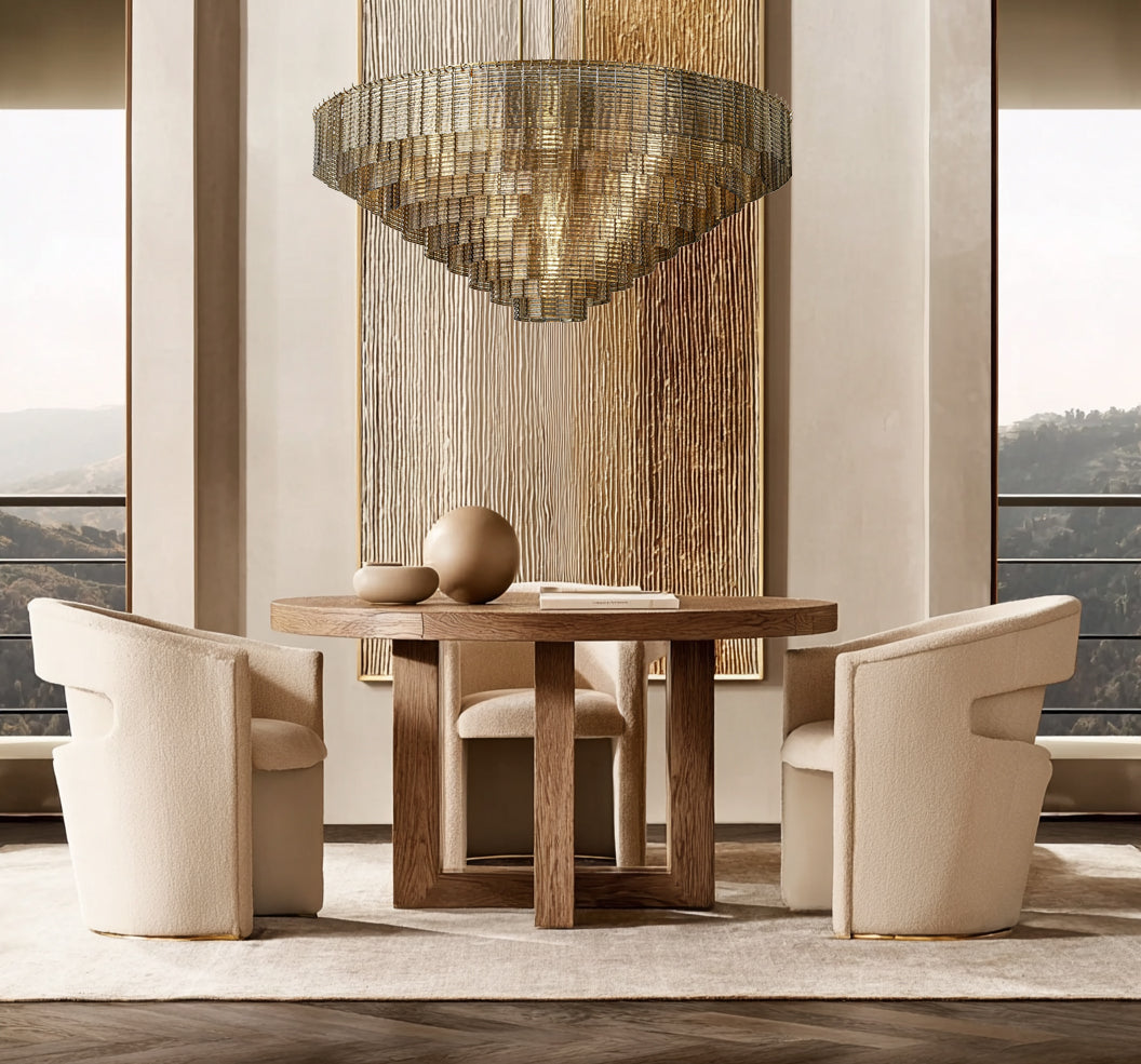 VITRINA SMOKED CRYSTAL ORB CHANDELIER