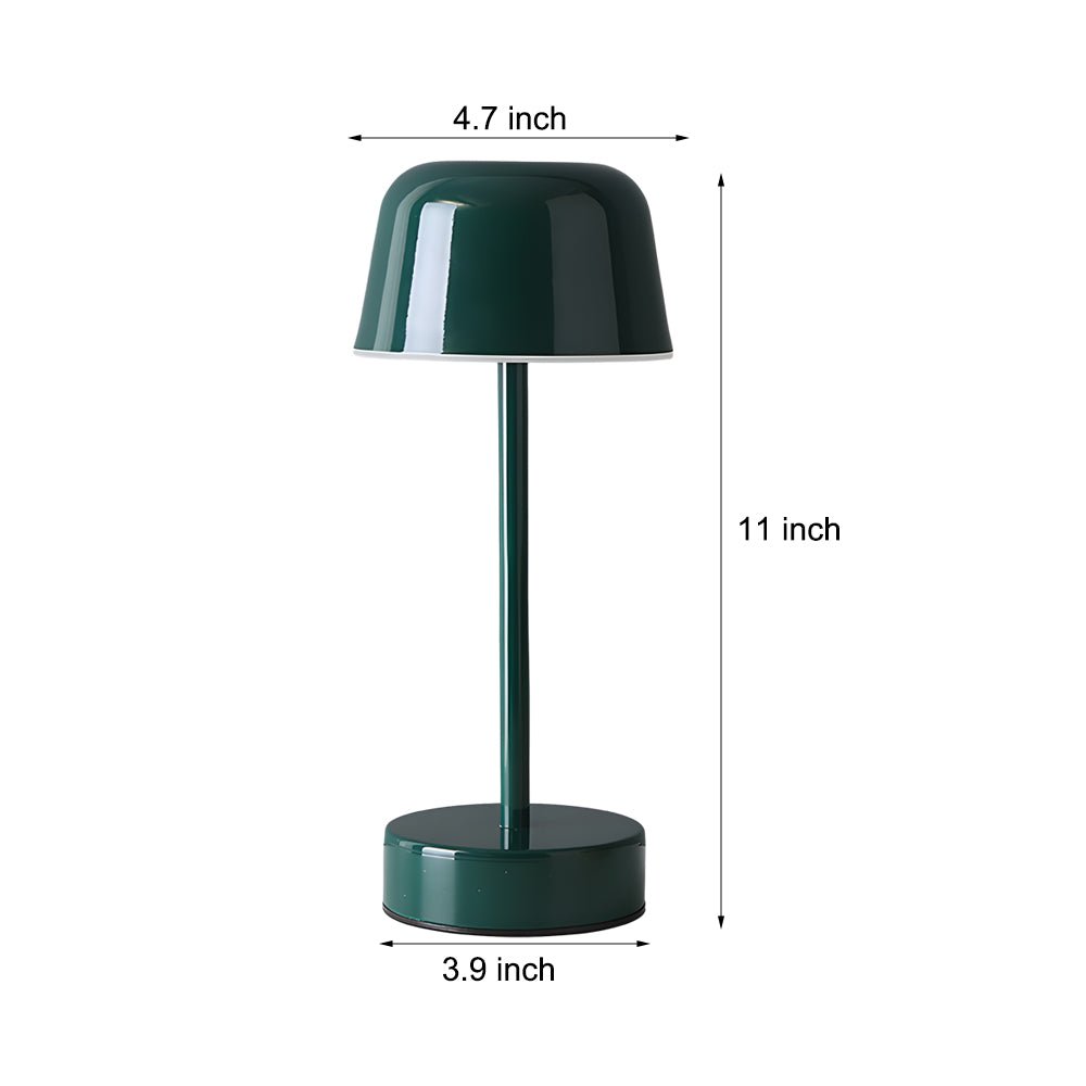 WINTHROP HAT-SHAPED METAL LAMP WITH ADJUSTABLE FINISH