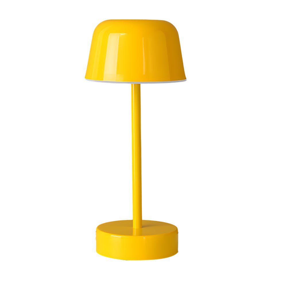 WINTHROP HAT-SHAPED METAL LAMP WITH ADJUSTABLE FINISH