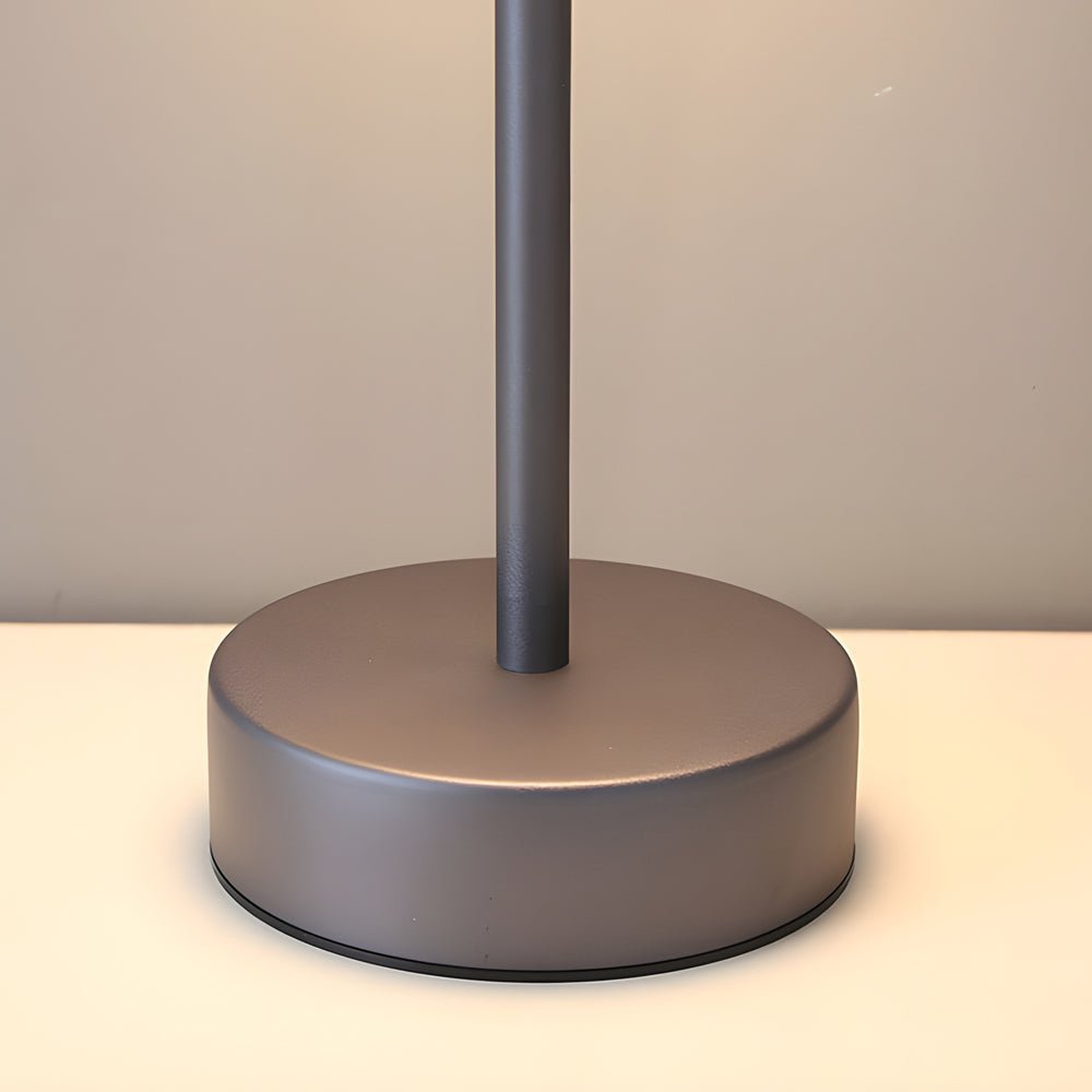 WINTHROP HAT-SHAPED METAL LAMP WITH ADJUSTABLE FINISH