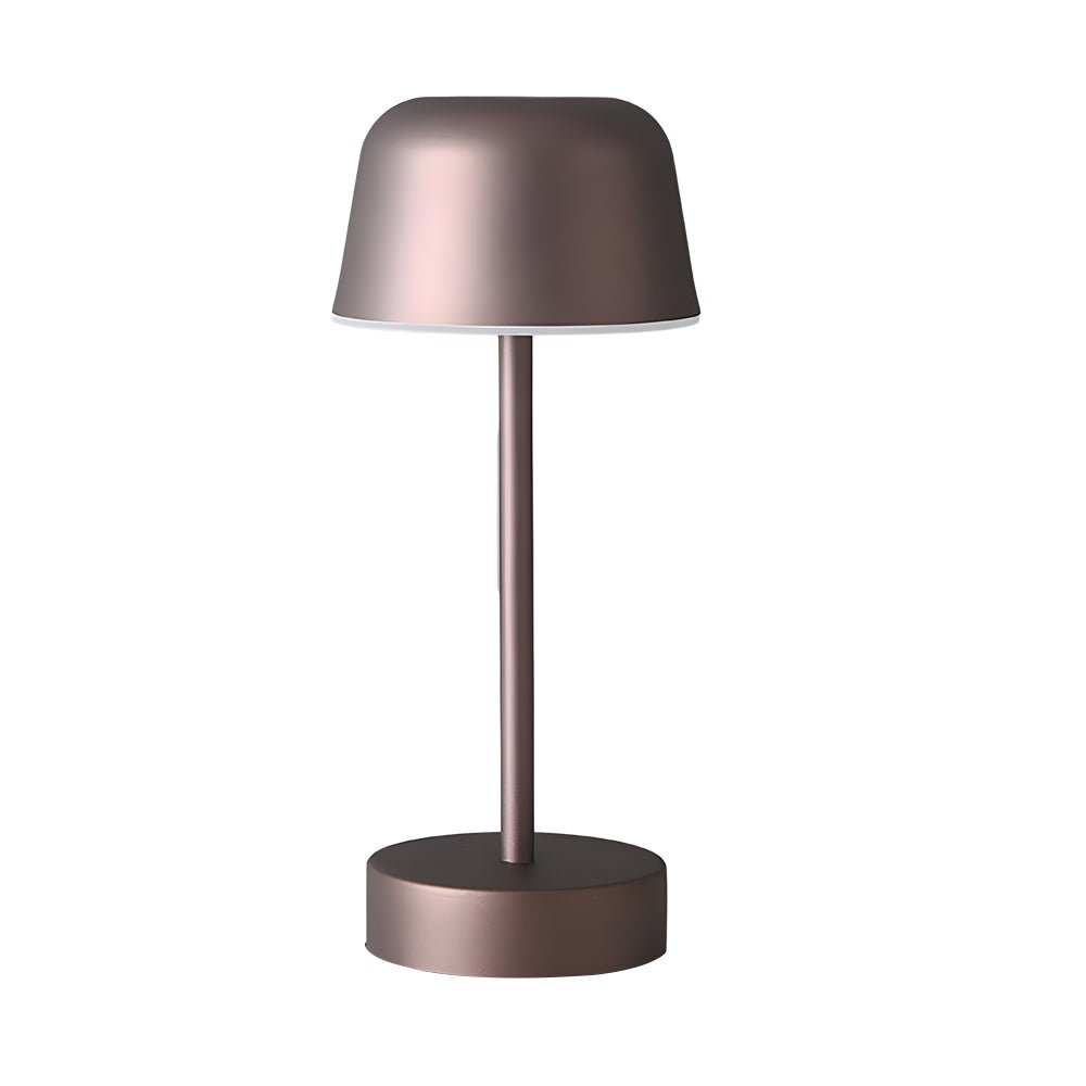 WINTHROP HAT-SHAPED METAL LAMP WITH ADJUSTABLE FINISH