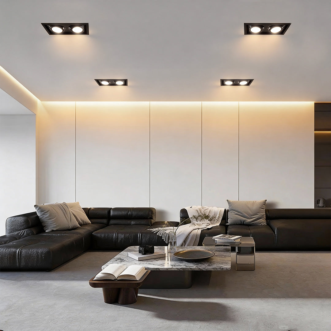 RAVENSHILL RECTANGULAR TWIN RECESSED ILLUMINATOR