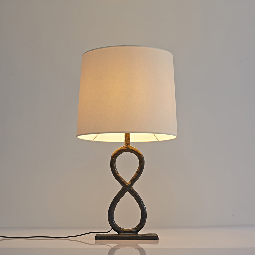 BRAMBLETON BRONZE FABRIC SHADE TABLE LAMP