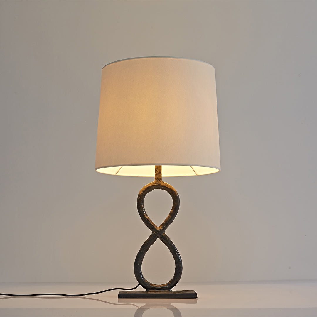 BRAMBLETON BRONZE FABRIC SHADE TABLE LAMP
