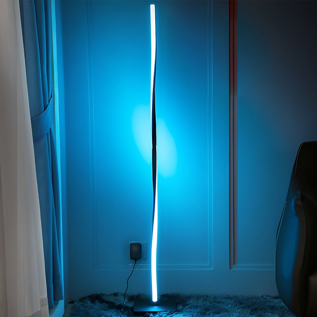 WINTERBOURNE SWIRL LED FLOOR LANTERN