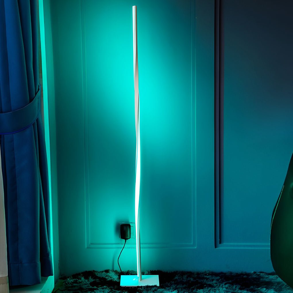 WINTERBOURNE SWIRL LED FLOOR LANTERN
