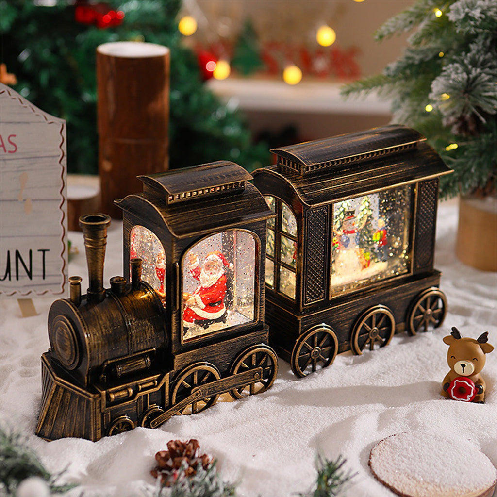WINTERTON SANTA'S TRAIN SNOWGLOBE LUMINAIRE