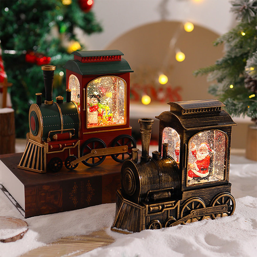 WINTERTON SANTA'S TRAIN SNOWGLOBE LUMINAIRE
