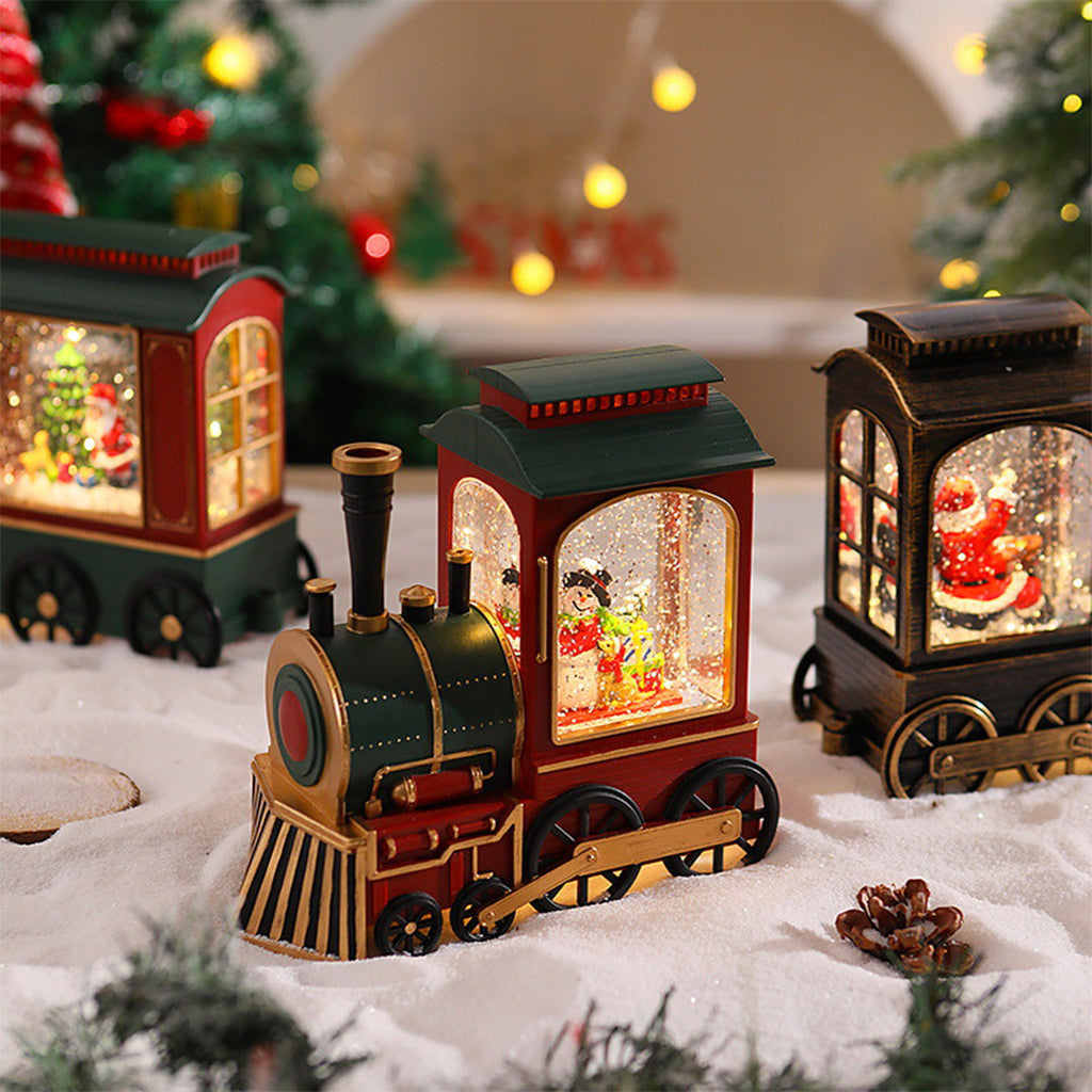 WINTERTON SANTA'S TRAIN SNOWGLOBE LUMINAIRE
