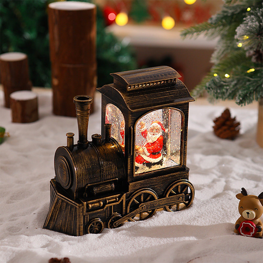 WINTERTON SANTA'S TRAIN SNOWGLOBE LUMINAIRE