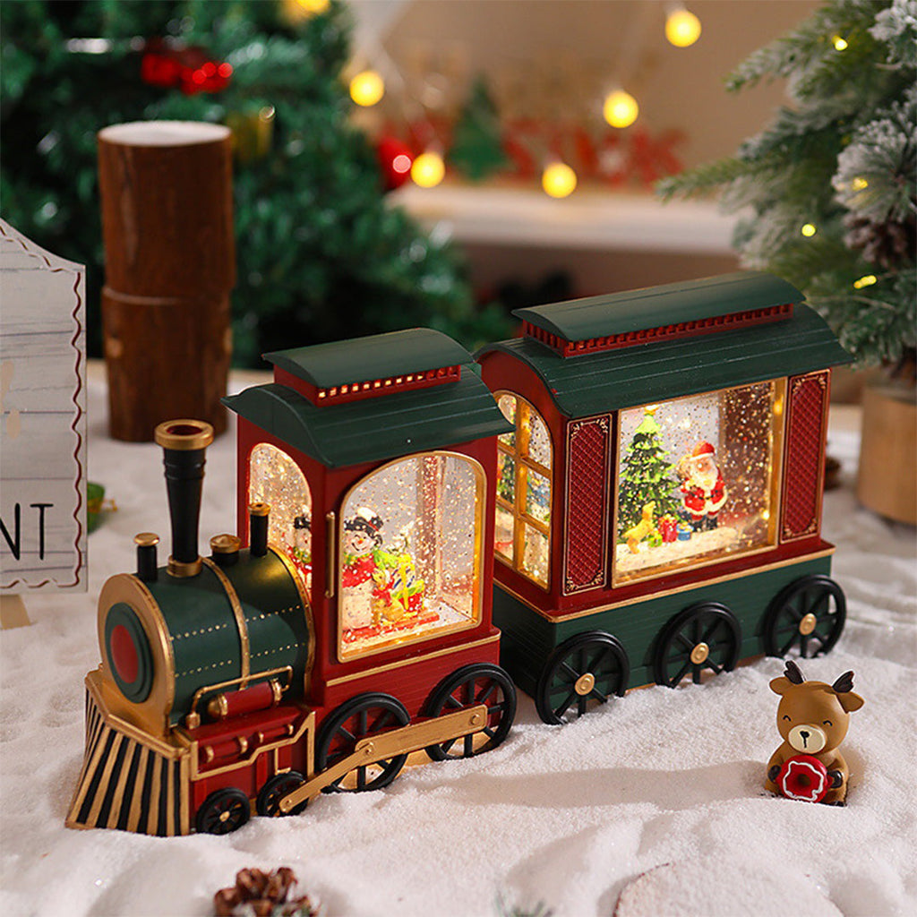 WINTERTON SANTA'S TRAIN SNOWGLOBE LUMINAIRE