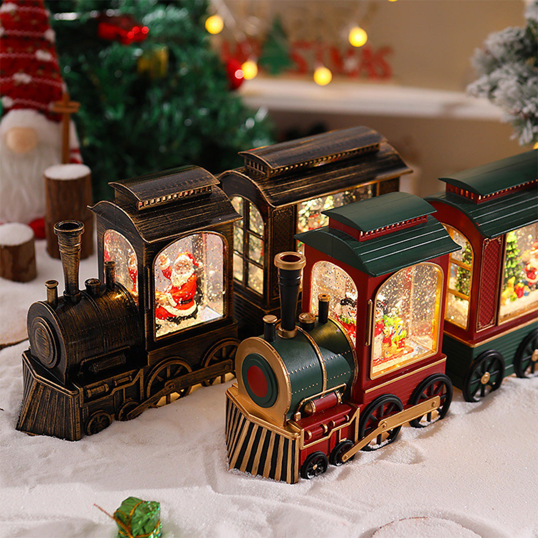 WINTERTON SANTA'S TRAIN SNOWGLOBE LUMINAIRE