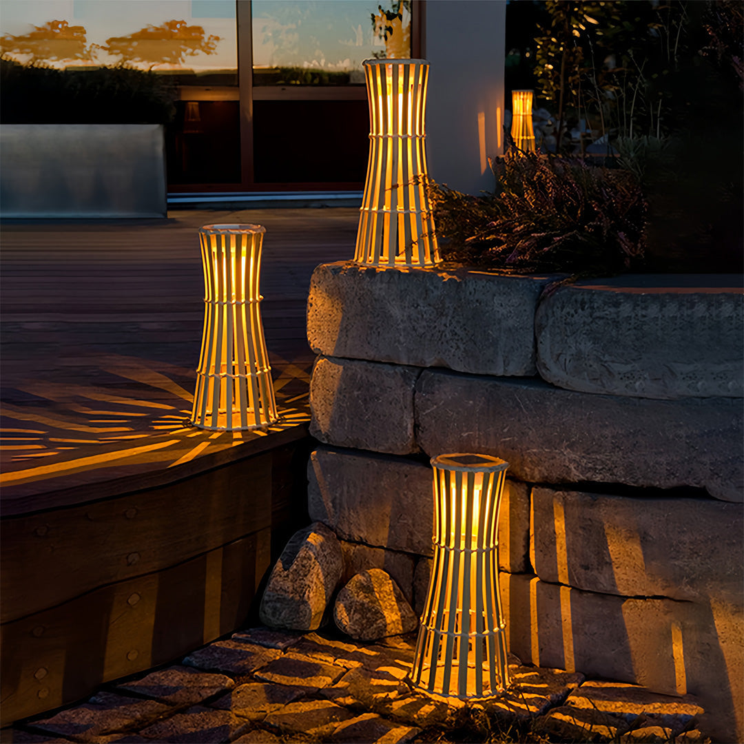 THORNBURY NIGHTSCAPE LANTERN WITH ARTISANAL CUTOUT DESIGN