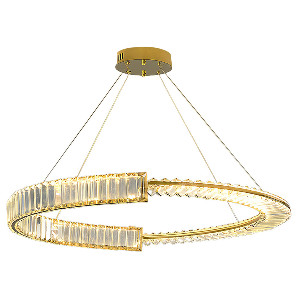 WINDSOR CRYSTAL RING CEILING LUMINAIRE WITH DIMMABLE LED