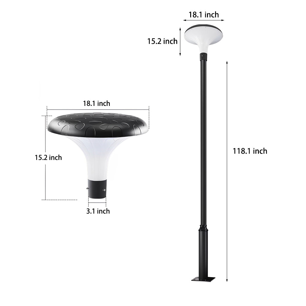 RAVENSDALE SOLAR ILLUMINATION POST LANTERN WITH WEATHERPROOF DESIGN