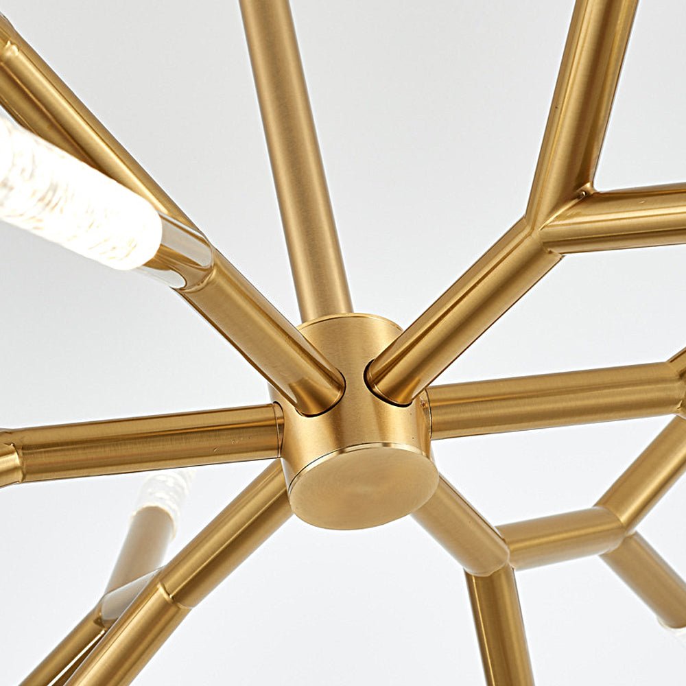 FENWICK ACRYLIC BRANCH CHANDELIER, MODERN LINEAR DESIGN