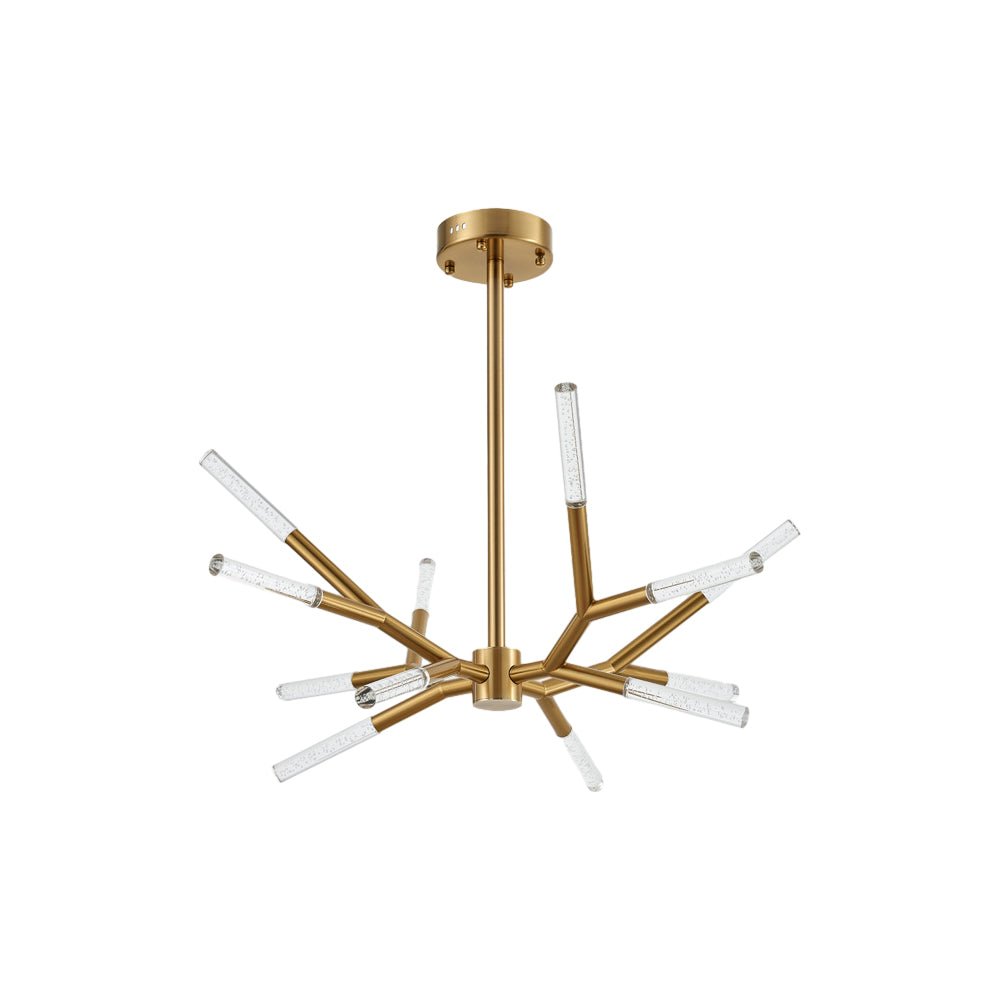 FENWICK ACRYLIC BRANCH CHANDELIER, MODERN LINEAR DESIGN