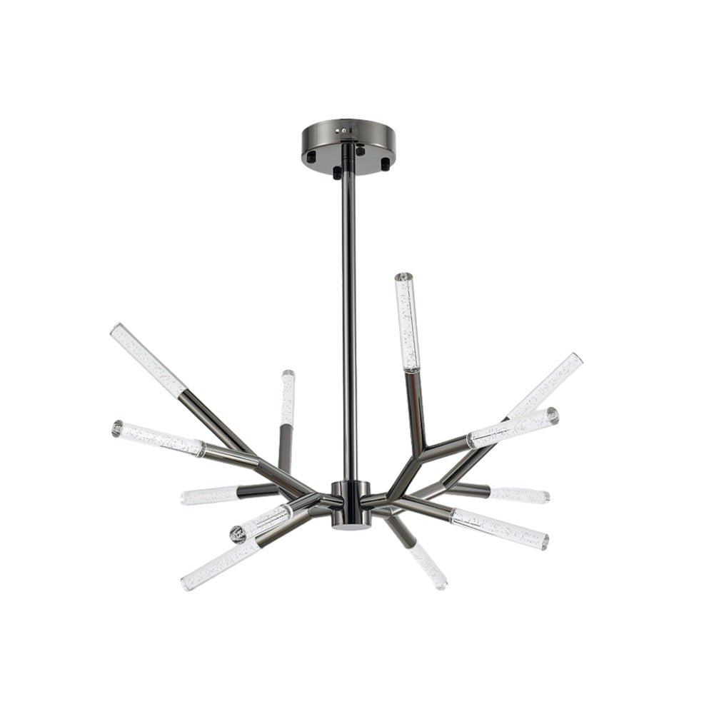 FENWICK ACRYLIC BRANCH CHANDELIER, MODERN LINEAR DESIGN