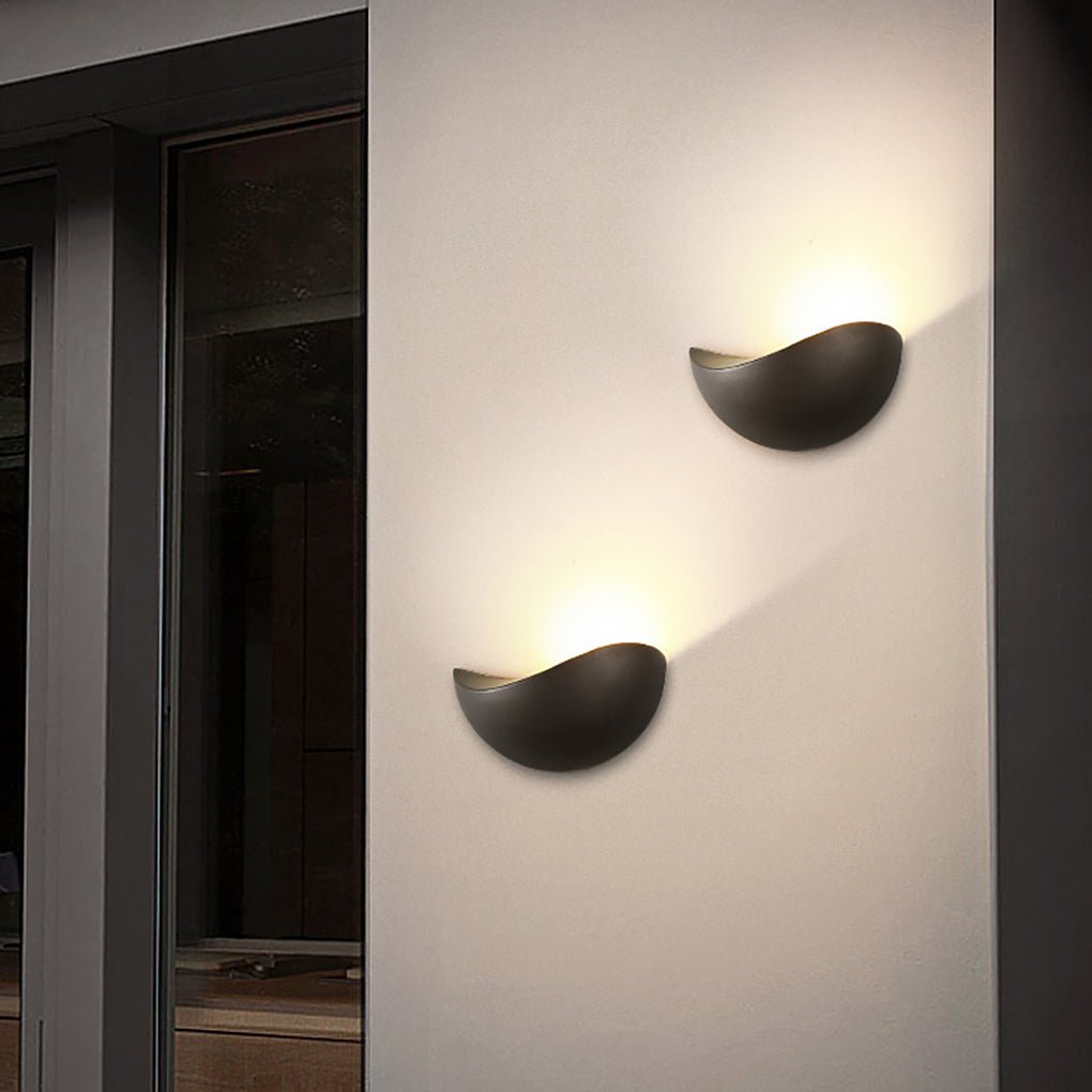 WHITBY MODERN GEOMETRIC LED OUTDOOR WALL LIGHTING
