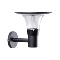 WINTHROP BLACK METAL SOLAR WALL LANTERN