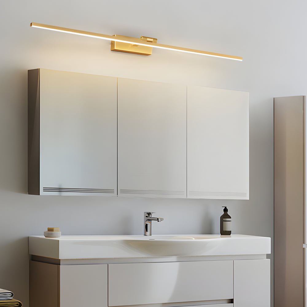 WINTHROP COPPER ADJUSTABLE VANITY LIGHT WITH ROTATABLE ACRYLIC SHADE
