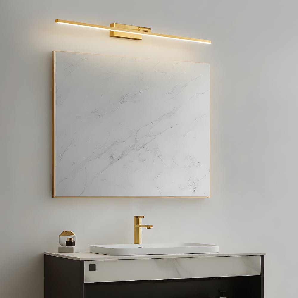 WINTHROP COPPER ADJUSTABLE VANITY LIGHT WITH ROTATABLE ACRYLIC SHADE