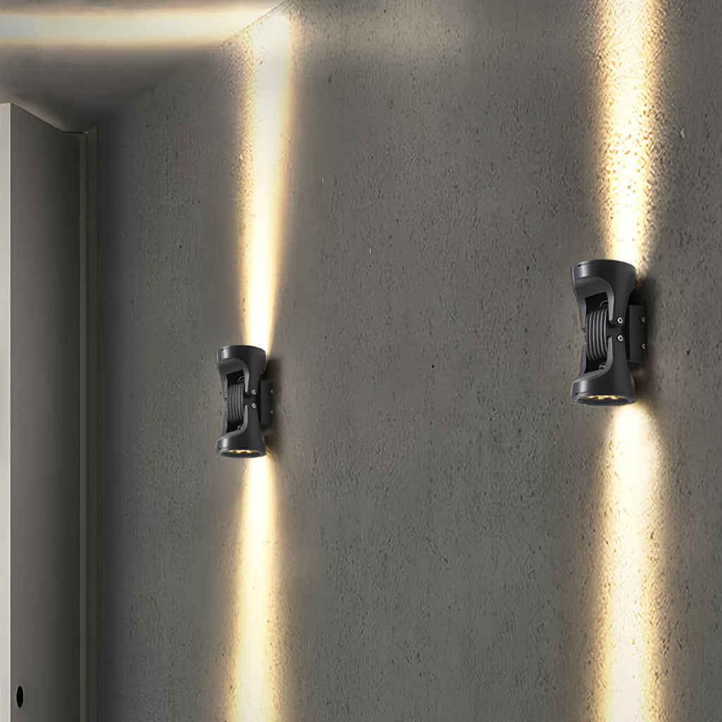 WINTERBOURNE DUAL-FACETED OUTDOOR LED WALL LIGHT