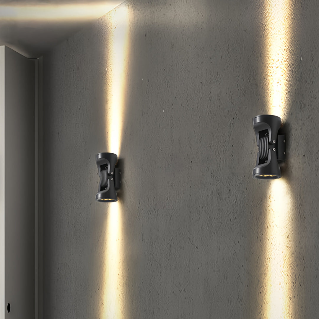 WINTERBOURNE DUAL-FACETED OUTDOOR LED WALL LIGHT