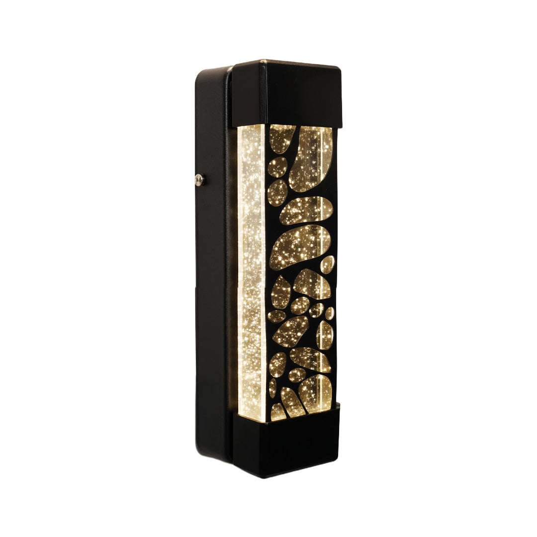 WINTERBOURNE CRYSTAL-ENCASED OUTDOOR LED WALL LANTERN