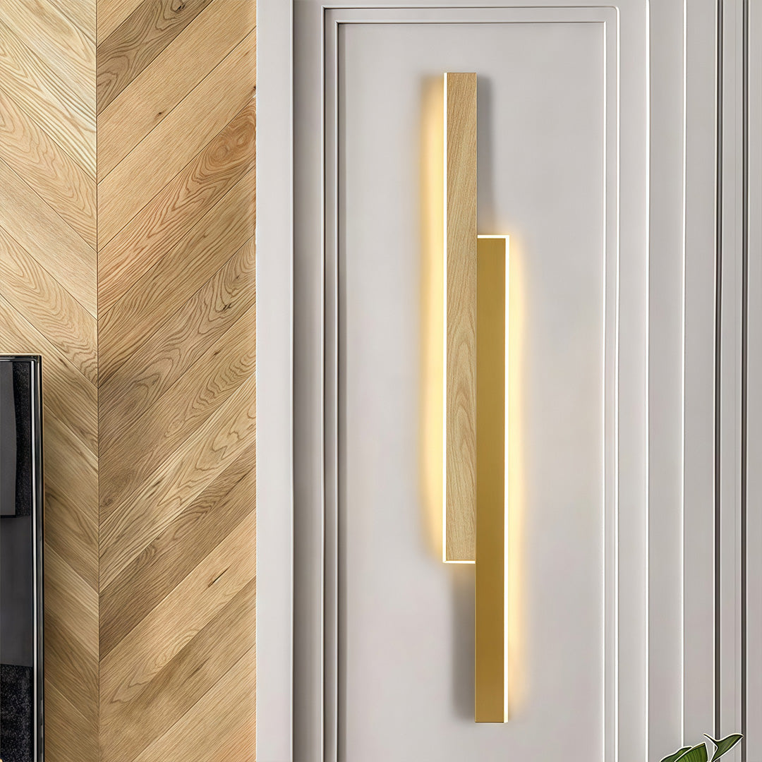 WINTHROP MODERN STRIPED LED WALL LANTERN