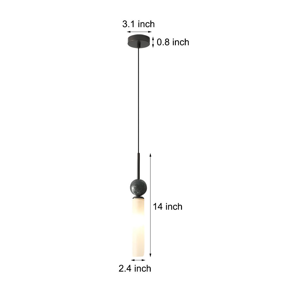 WINTHROP MARBLE TOWER HANGING LIGHT