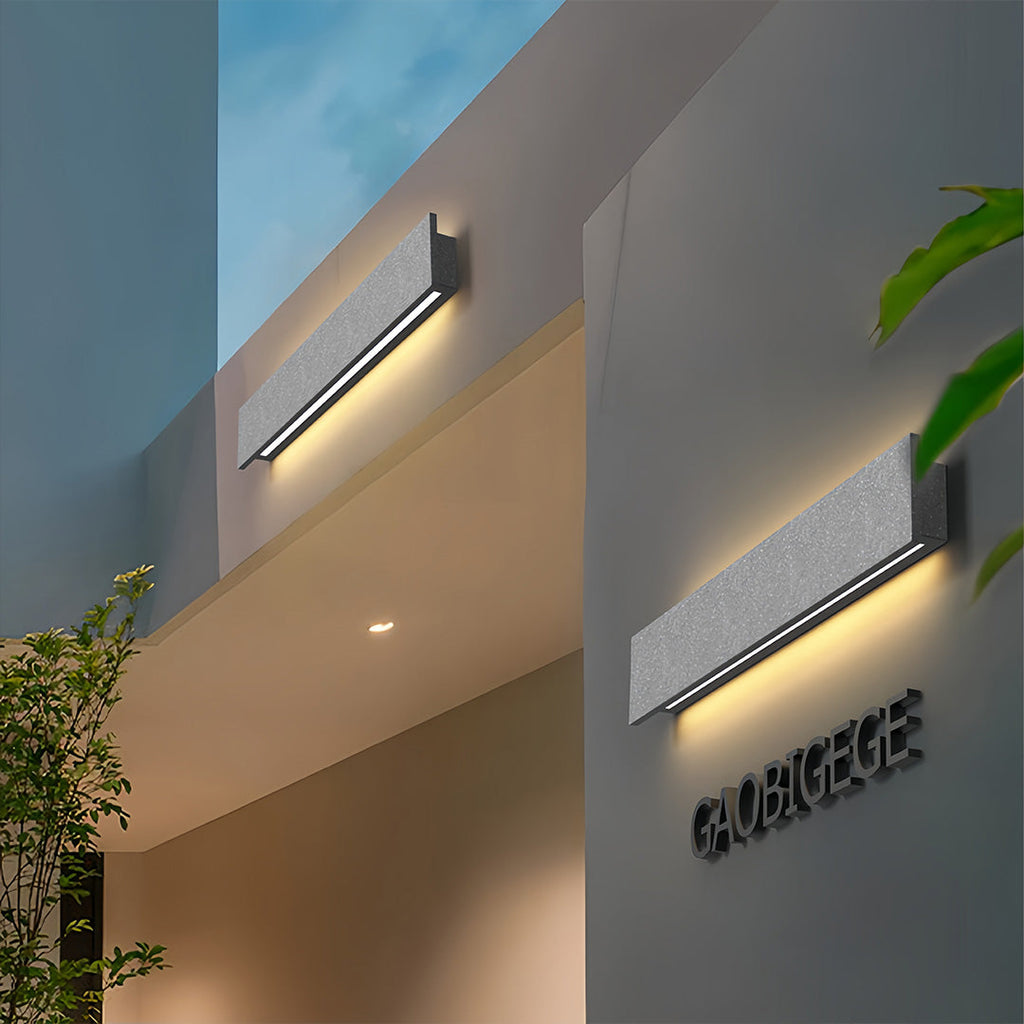 FENWICK CONCRETE OUTDOOR LINEAR SCONCE WITH WATERPROOF DESIGN