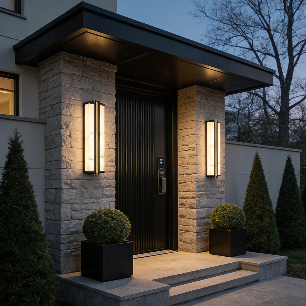 WINDSOR HEIGHTS MODERN VERTICAL BLACK LED WALL SCONCE