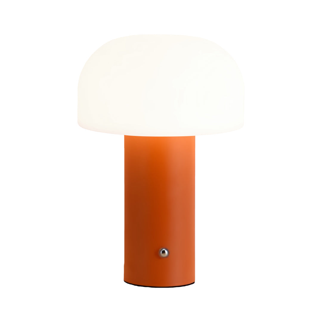 FENWICK IRON STEM MUSHROOM SHADE TABLE LAMP