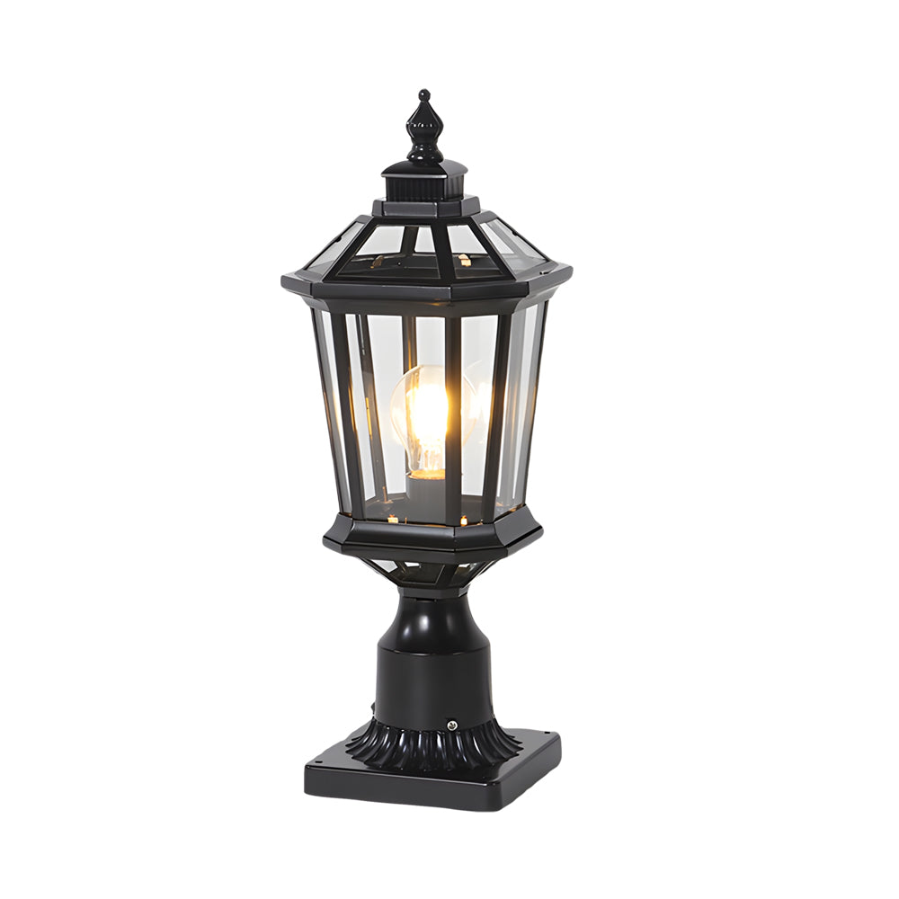 WINDSOR SOLAR GARDEN COLUMN LIGHTS WITH WATERPROOF DESIGN