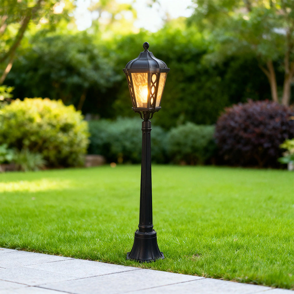 WINTERBOURNE ALUMINUM GARDEN POST LANTERN