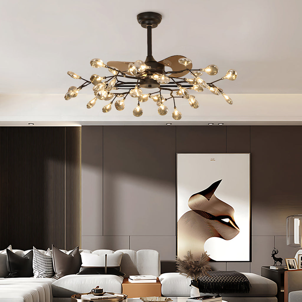CHARLESTON ARTISAN CEILING LIGHT FAN