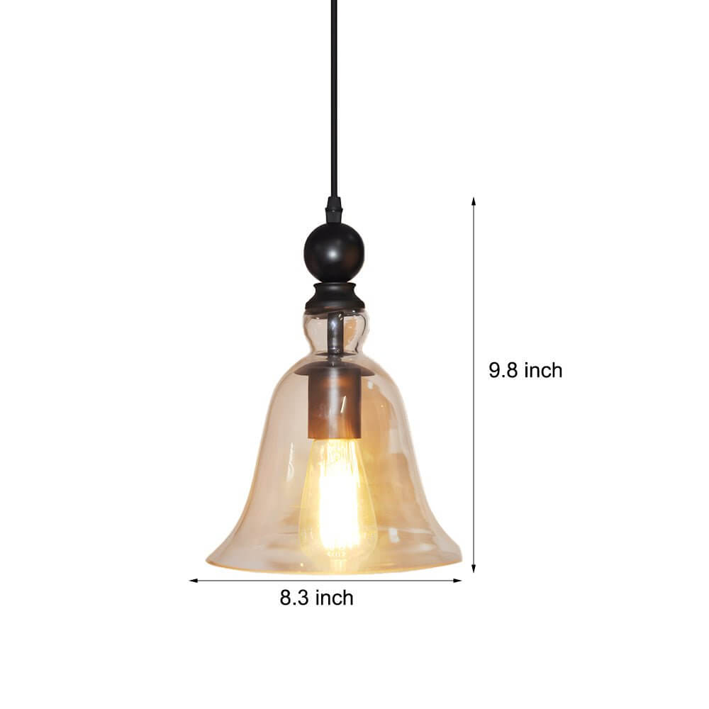 WHITBY IRON & GLASS HARMONIC PENDANT