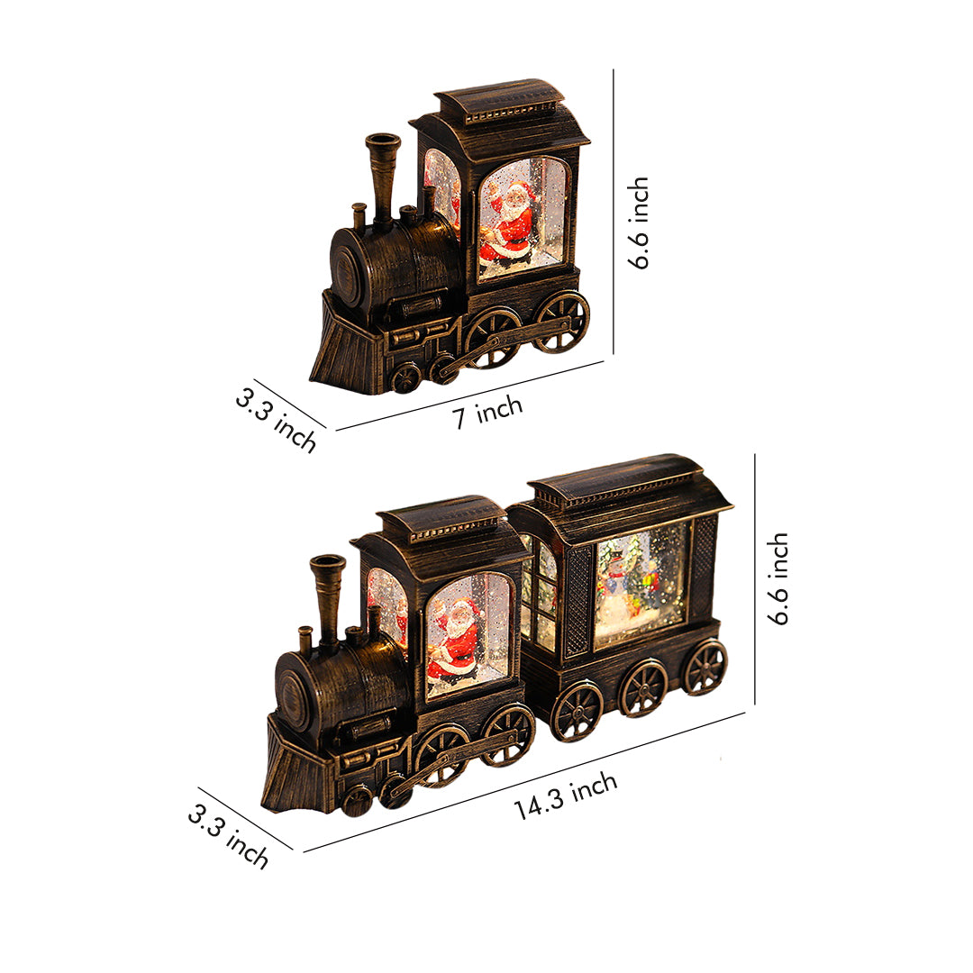 WINTERTON SANTA'S TRAIN SNOWGLOBE LUMINAIRE