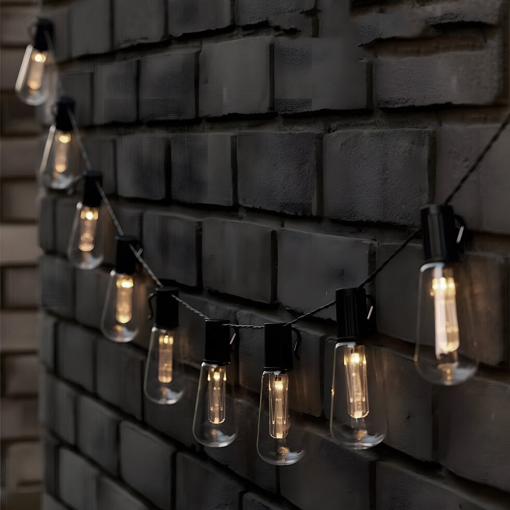 WHIMBLETON RUSTIC SOLAR GLOW STRING LIGHTS