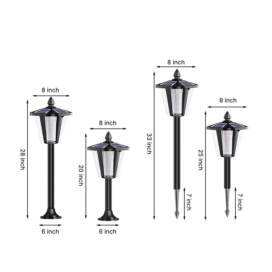 FENWICK SOLAR GLOW GARDEN STAKES - WATER-RESISTANT LED LIGHTING