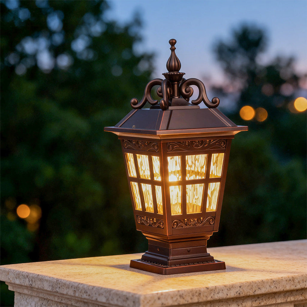 RAVENSWOOD WEATHERPROOF ALUMINUM GARDEN COLUMN LIGHT