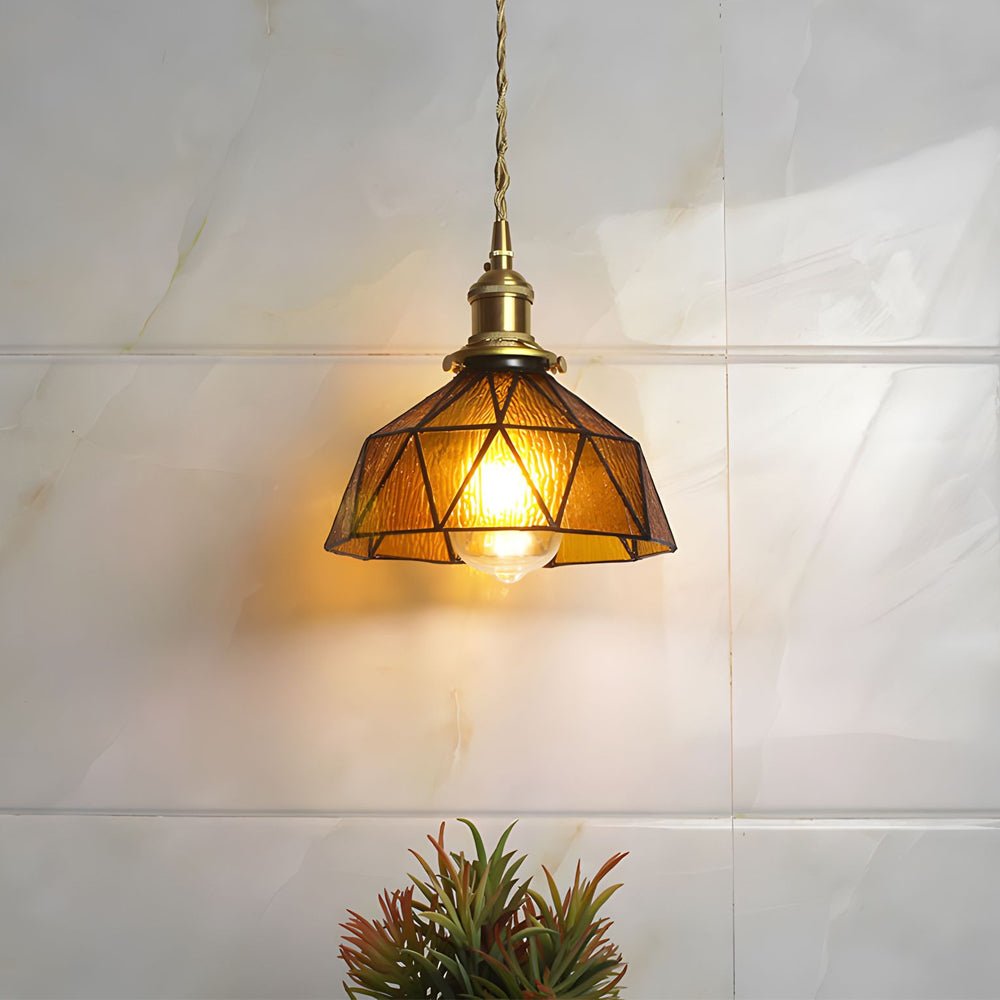 CHARLETON VINTAGE GLASS HANGING LANTERN