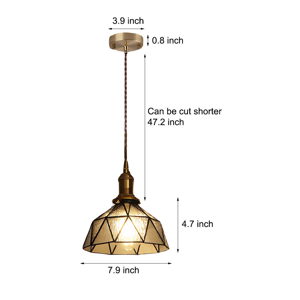 CHARLETON VINTAGE GLASS HANGING LANTERN