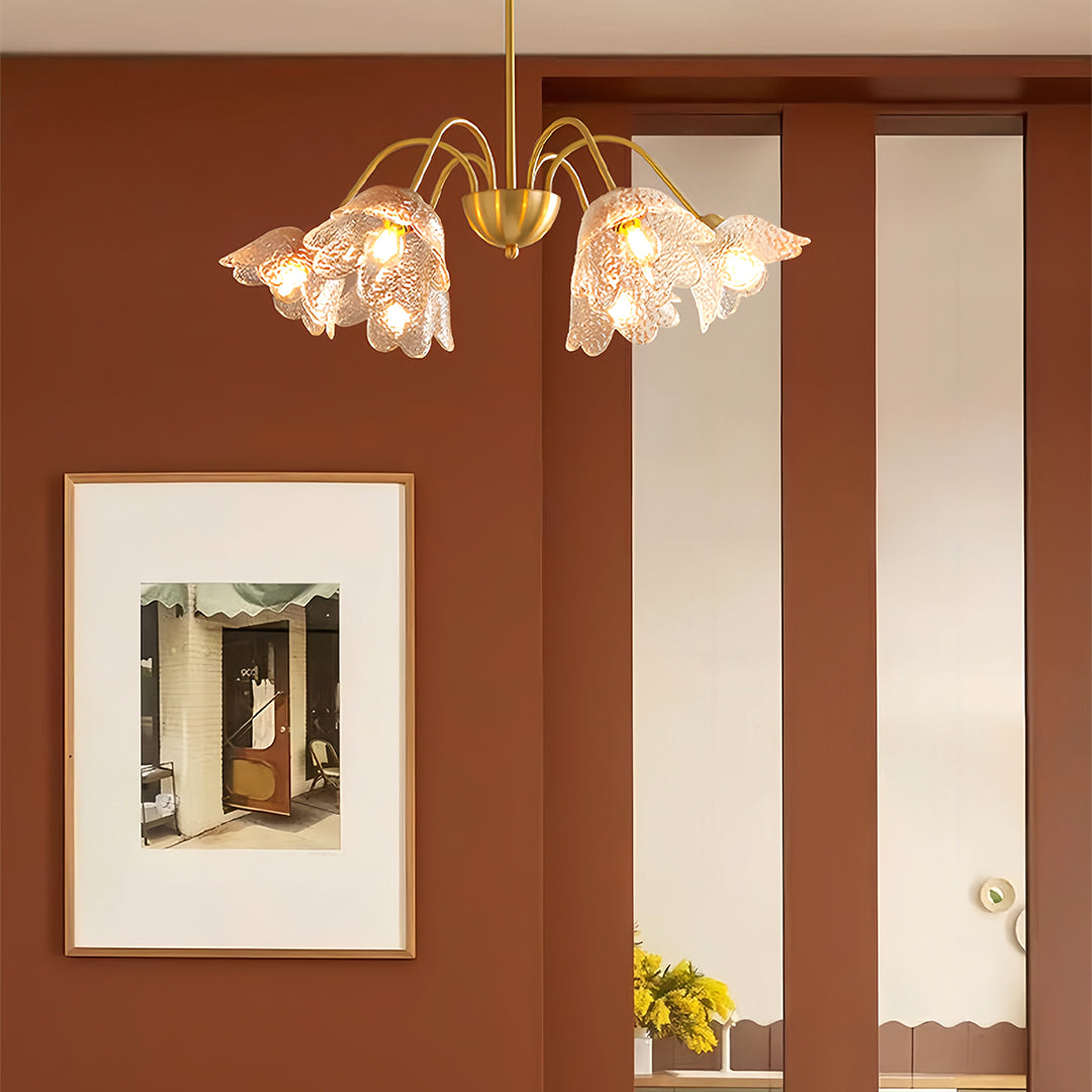 VIOLETTE CRYSTAL BLOOM CEILING LANTERN