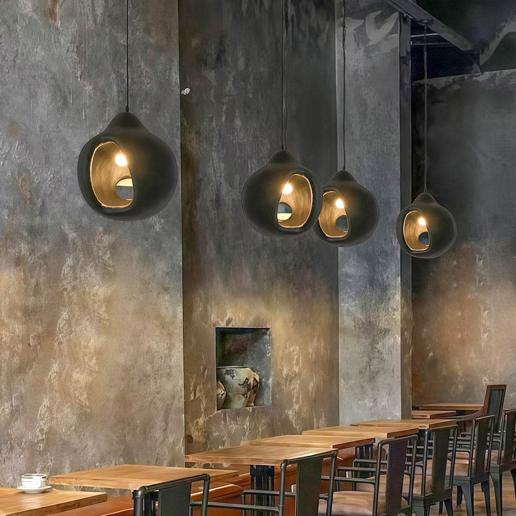 BEAUMONT RUSTIC TEXTURED PENDANT LAMP