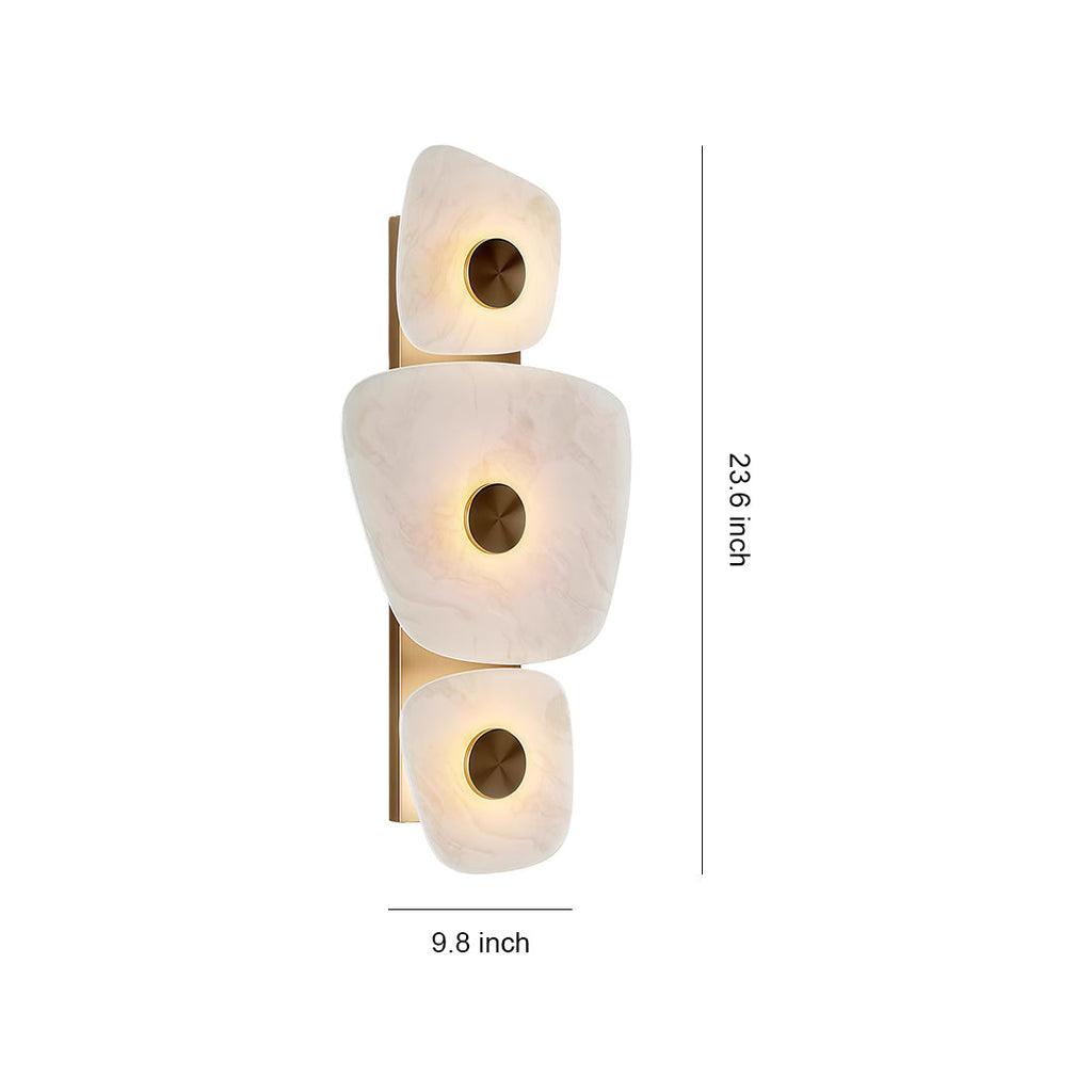 WINTERBOURNE COPPER MARBLE ILLUMINATED WALL LANTERN