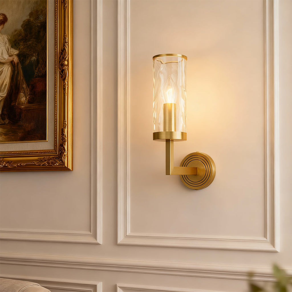 FENWICK COPPER GLASS WALL SCONCE