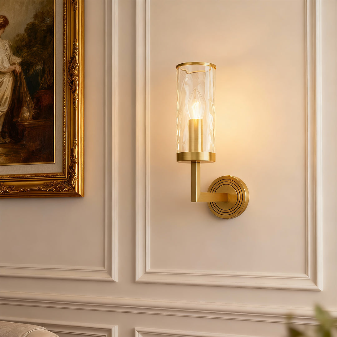 FENWICK COPPER GLASS WALL SCONCE